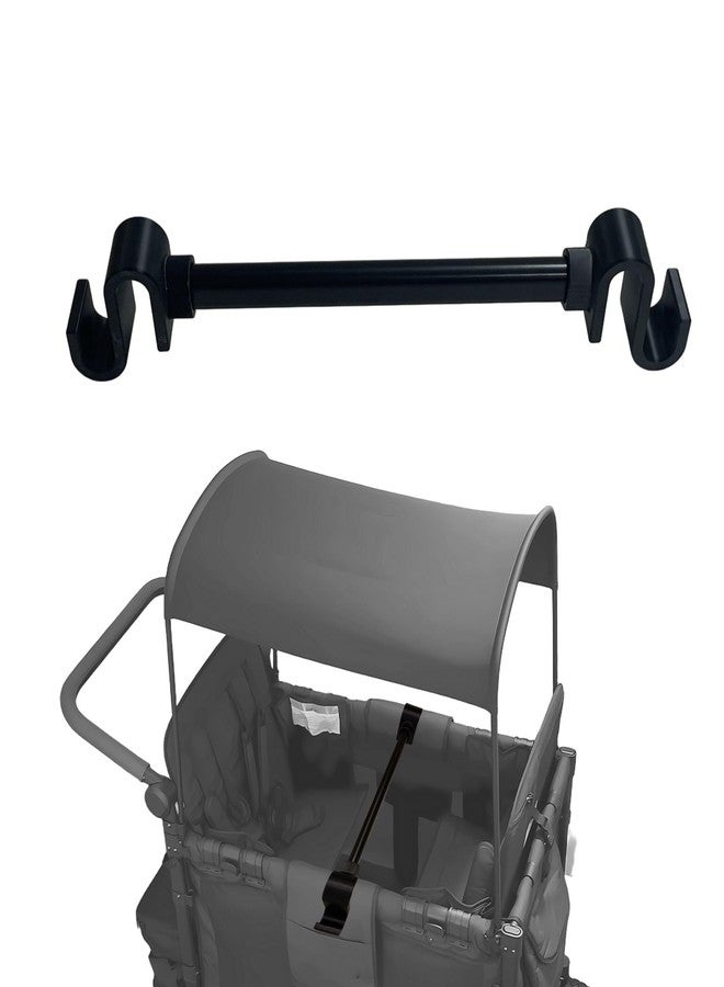 Hwborsix Stroller Wagon Support Bar Compatible with WONDERFOLD W2 Elite Wagon (2 Seater), Wagon Support Bar for WONDERFOLD W2 Veer Wagon - Black - Image 1